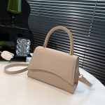 Yogodlns Retro naiste kott L&auml;&auml;ne stiilis &otilde;lakott K&auml;ekott Korea versioon Krokodilli mustriga v&auml;ike ruudukott mood ja lihtne Crossbody kott 21x8x15cm