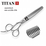 Titan Hair Kit k&auml;&auml;rid juuksuri k&auml;&auml;rid juuksuri k&auml;&auml;rid Professionaalsed vasakuk&auml;elised k&auml;&auml;rid 6,0 ​​tolli JAPAN440C STEEL