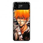 Jaapani koomiksite valgendaja Kurosaki Ichigo &uuml;mbris Samsung Galaxy Z Flip 4 Z Flip3 5g &uuml;mbris Galaxy Z Flip PC k&otilde;va telefoni kesta jaoks Samsung Z Flip4