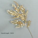 Kunstlilled kuldsete lehtede jaoks Muru PE DIY siseruumides &otilde;ues kodu aia peoruum Magamistoa pulmalaua keskosa sisekujundus Locust tree leaves-