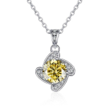 Bague Ringeni tuuleveski mikroinkrusteeritud kaelakee Mossam kivist ripats &uuml;he karaadise S925 naelsterlingiga h&otilde;betatud plaatinast lihtne kaelakee ripats 1ct length 45cm must