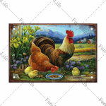 Kana plakat Vintage metallist plekksildid taldrik Kukk Kanamuna Retro Plaque Baar Pubi talu Kodu seinakaunistus 20x30cm