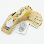 Tarom&auml;ng Kaardim&auml;ng Waite Iron Box Tarot &Uuml;likond Kaardilauam&auml;ng Pronks Oracle Card Party Mitme m&auml;ngijaga vabaajam&auml;ng 10*6*4cm beige