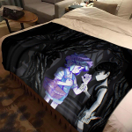 Omori M&auml;ng Viska tekk Omori kassi multifilmis&otilde;brad Naljakad flanelltekid Magamistoa Elutoa Diivani kate Voodikate Omori tekk 75x90cm