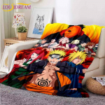 Naruto tekk Naruto mustriga tekk diivan tekikate reisivoodipesu v&auml;ljalaskeava tekk flanell tekk voodikate 75x90cm