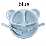 &Otilde;htus&ouml;&ouml;gitaldrik Nisu&otilde;lgedest lauan&otilde;ud Multifilm Karu Laste N&otilde;ud Lastele &Otilde;htus&ouml;&ouml;gitaldrik Beebitaldrik Kahvel Lusikas Beebi s&ouml;&ouml;mine Kuumade treeninguga s&ouml;&ouml;gin&otilde;ude komplekt sinine