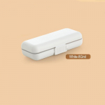 1 tk 5/8 ruudustikuga kaasaskantav ohutu tabletikarp tableti jaoturid ravimijaotur Suletud mahuti pillikarbid pillikarbi konteiner 13*6.6*3.4cm valge