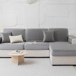 Suvine pestav j&auml;&auml;siidist diivanikate t&auml;ispakett Moodne lihtsa kalasabamustriga diivanim&uuml;ts Four Seasons universaalne 35*70 sinine