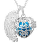 Raseduse bola kahe ingli tiiva puuri s&uuml;dame ripats