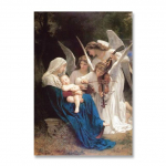 Prantsusmaa Uued klassikalised kuulsad maalid William Adolphe Bouguereau Inglite laul L&otilde;uend Pianting Print Sein Art Decor Plakatid 70x120 No Frame