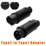 EV Laadija Adapter IEC 62196 T&uuml;&uuml;p 2 J1772 T&uuml;&uuml;p 1-ks Elektriauto Laadimispistik Konverter Pistikupesa Pistik EVSE Type2 To Type1