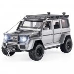 1/24 Scale Benz G550 Diecast automudeli m&auml;nguasi, tagasit&otilde;mmatav m&auml;nguasi koos heli ja valgusega lastele V&auml;ikelaste poiste t&uuml;drukute kingituste kollektsioon 1/24-20x10x10cm h&otilde;be