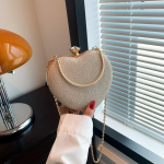 Naiste s&uuml;damekujuline k&auml;ekott Pulmapeo &otilde;htukott Mini sidur-kett rahakott kokteil balli&otilde;htu kott kuld