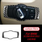 BMW E84 X1 2010-2015 jaoks s&uuml;sinikkiust k&auml;iguvahetusklaasi t&otilde;ste juhtpaneel, &otilde;hu v&auml;ljalaskeava &uuml;likond auto salongi tarvikud Headlight panel black