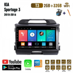 9-tolline Androidi autoraadio Carplay jaoks KIA Sportage 3 2010-2016 Multimeedia videopleier GPS-navigatsioon WIFI 2+32GB 2+32GB