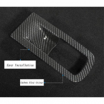 Car Styling Carbon fiber Copilot Glove box handle decoration covers Stickers trim For BMW X3 G01 2018 interior Auto Carbon fiber