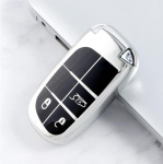 Auto 5-nupuga v&otilde;tmekaane &uuml;mbrise hoidik Jeep Renegade Compass Grand Cherokee jaoks Chrysler 300C Wrangler Dodge Fiati tarvikutele 3 Buttons valge