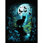 Teemantmaali kunst 5D t&auml;ispuur armas t&uuml;druk Teemantmaal K&auml;sitsi valmistatud lumememm Teemantmosaiikmaal Kodukaunistus j&otilde;ulukink Full Round 25X37.5CM