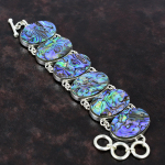 Abalone Shelli k&auml;ev&otilde;ru 925 Sterling h&otilde;bedast k&auml;ev&otilde;ru Uusima disainiga ehete reguleeritav ketiga k&auml;ev&otilde;ru kingitus t&uuml;drukule v&auml;&auml;riskivist k&auml;sitsi valmistatud k&auml;ev&otilde;ru