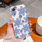 &Uuml;mbris OPPO Realme 10 Pro+ C33 C55 Reno 4 5 6 7 8 9 Pro+ tagakaas Fashion Flower telefonikott P&otilde;rutuskindel l&auml;bipaistev pehme silikoon OPPO kaitseraua jaoks OPPO Reno 4G (6.4")