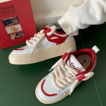 Platvorm tossud Naiste kingad Kevad-s&uuml;gis naiste paelad Lamedad kingad Tossud vabaaja naistele spordi vulkaniseeritud kingad naistele 35 punane