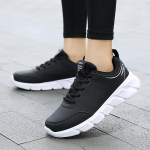 Unisex tossud, mikrokiust nahast naiste sportlikud vabaaja tossud suures suuruses meeste tossud 35 valge/must