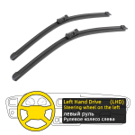 2tk esiklaasi klaasipuhasti harjad mudelile C4 Grand Picasso MK2 2013-2019 30 +30R aknaharjad, l&otilde;ikurite tarvikud 2013 2014 2015 20