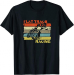 Vintage Flat Track Motorcycle Racing Speedway Unisex T-s&auml;rk S