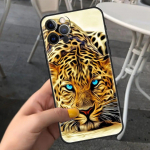 Cheetah Panther telefoni&uuml;mbris iPhone'ile Samsung Galaxy Redmi Xiaomi Oppo OnePlus Note SA 7 8 9 10 11 12 13 14 20 21 22 23 53 54 Pro Max Ultra TPU Soft iPhone 6 or 6S