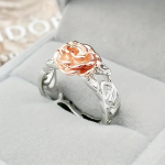 1 tk Fashion Rose Golden Flower meeste s&otilde;rmus vanaaegne h&otilde;betatud kahev&auml;rviline kihlas&otilde;rmus 5 h&otilde;be