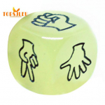 2CM S&otilde;rmem&auml;ngu T&auml;ringud - Naljakad Kaasaskantavad 6-poolsed Pimedas Helendavad, Tahke Akr&uuml;&uuml;l, Taskusuuruses Kivi-Paber-K&auml;&auml;rid Mini T&auml;ringum&auml;ng Meelelahutusm&auml;nguasi 20mm