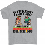 N&auml;dalavahetuse prognoos Rugby Funny Beer Alcohol Unisex T-s&auml;rk S