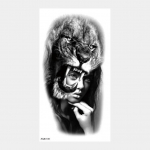 &Otilde;lavarre varrukas kroon L&otilde;vi Tiigrihundi pea veekindlad ajutised kleebised kehakunsti v&otilde;lts t&auml;toveering naistele meestele kuristik