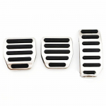 Automaatne pedaalikate alumiiniumist jalatugi gaasipiduri pedaalide klotside komplekt Volvo S60 S80L XC60 S60L V60 XC70 jaoks, puurimata lahe disain MT