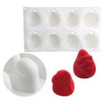 Magustoiduvormi toiduklassi BPA-vaba mittenakkuv kuumakindel j&otilde;ulupuuteemaline vahu&scaron;okolaadi k&uuml;psetusvorm A