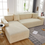 Paksud veekindlad elastsed diivanikatted elutoa sektsioonilise nurgam&ouml;&ouml;bli libiseva diivanikatte jaoks 1 Seater 90-140cm