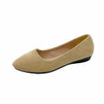 Naiste Loafers Lamedad jalan&otilde;ud Hingavad Kerged Mugavad Otsaotsaga Loaferid Kingad Pehme Memory Foam Flats Libisemiskindlad vabaajat&ouml;&ouml; s&otilde;idujalatsid 35 beež