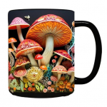 300 ml sile kohvikruus, 3D seeneprindiga kuumuskindel v&auml;rvikindel sile keraamika kaasaskantav l&otilde;hnatu toidukvaliteediga kontorik&ouml;&ouml;gikruus B