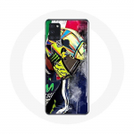 Samsung Galaxy A21S &uuml;mbris Valentino Rossi mootorratta GP s&otilde;itja