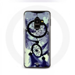 &Uuml;mbris Samsung galaxy S9 plus Dreamcatcheri jaoks lilla hall ja must