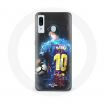 Coque pour Samsung Galaxy A20 Lionel Messi Club de football de Barcelone FCB