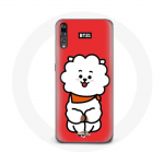 Coque pour Huawei P20 BTS Bangtan Gar&ccedil;ons BT21 RJ de Jin Fond Rouge