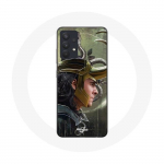Coque pour Samsung Galaxy A13 5G Loki Thor Ragnarok avec Casque Fanart Saison 1