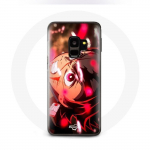 &Uuml;mbris Samsung Galaxy S9 Tanjiro Demon Slayer Kimetsu no Yaiba Angry jaoks