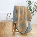 Puhast puuvillast paksendatud vannir&auml;tik t&auml;iskasvanutele ja lastele, suur r&auml;tik 70x140 cm, majapidamises vees pestud puuvillane kott rannar&auml;tik 1pcs