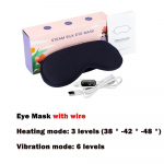 Elektriline soojendav silmamask kaugel magamiseks Infrapuna-kuumkompress-vibratsiooniga silmade masseerija soe teraapia unemask leevendab silmade kuivust france