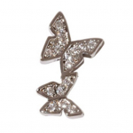 Manik&uuml;&uuml;r Decor Butterfly Exquisite Elegant Cubic Tsirkoonium Pilkup&uuml;&uuml;dev k&uuml;&uuml;nte Butterfly Stud k&uuml;&uuml;nte aksessuaar 2 kuldne