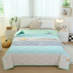 Suvine tekk tekk Kliimaseade &otilde;huke tekk kaasaegne tr&uuml;kitud pehme tepitud ruuduline voodikate Double King Size voodikate voodipesu 100x150cm