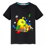 2024 Pikmin Print Armas Ts&auml;rk Graafiline Kawaii Topid Anime T-s&auml;rgid y2k &uuml;hes t&uuml;kis Poiss 100% Puuvillane T-s&auml;rk pride t-s&auml;rk laste riided T&uuml;druk 160