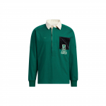 Adidas Originals Trefoil Anti-University T&otilde;mblukuga Pikkade Varrukatega Polo S&auml;rk Meeste &Uuml;laosad Tumehall HY7236 M
